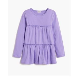 NWOT J. Crew Girls Twirl Tunic, size S (6/7), color Cosmic Lilac